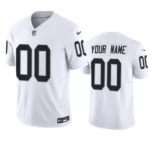 Youth Las Vegas Raiders Active Player Custom White 2023 F.U.S.E. Alternate Vapor Untouchable Limited Football Stitched Jersey